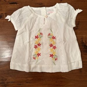 Embroidered floral blouse